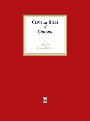 cover image of Climb the Hills of Gordon
